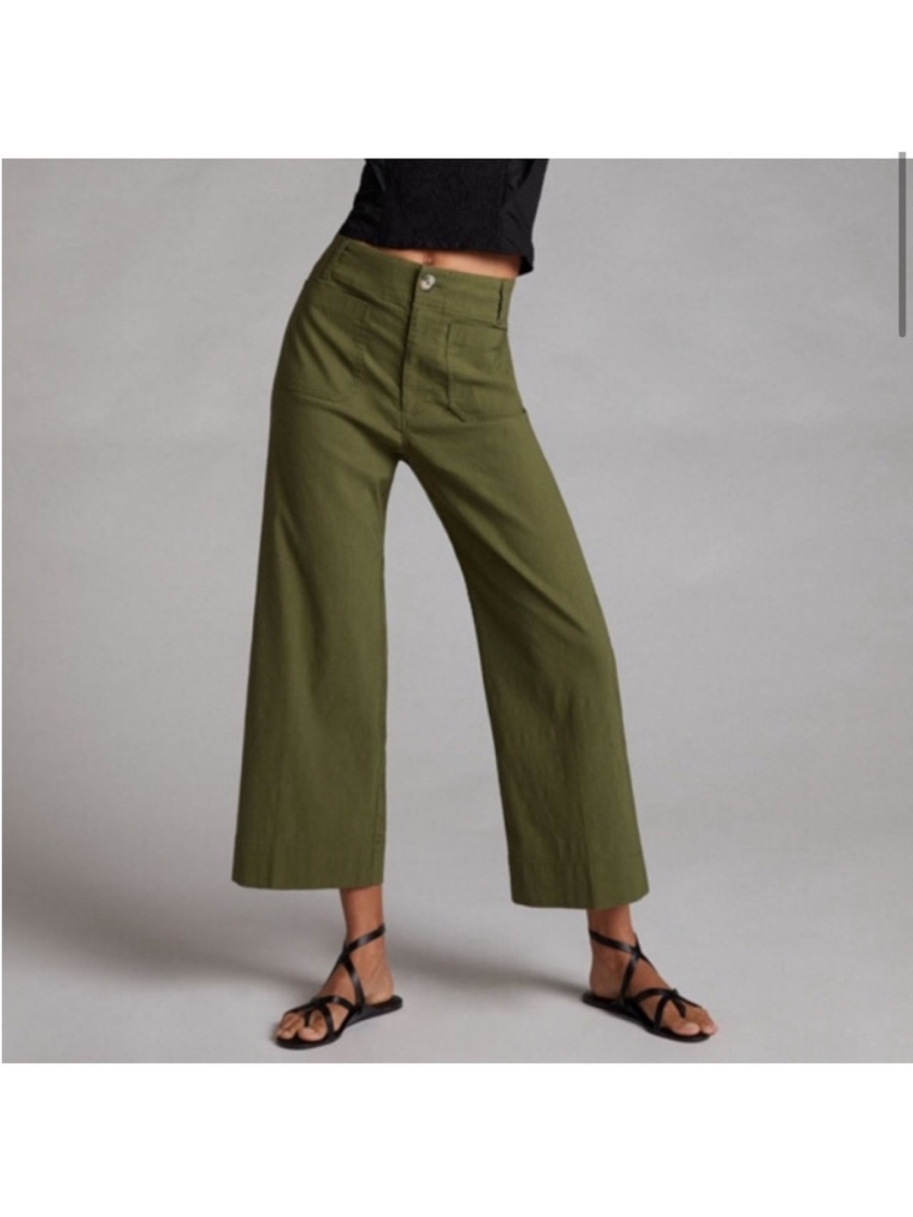 Maeve by Anthropologie- The Collete Wide Leg Cropped Pant- Size 23